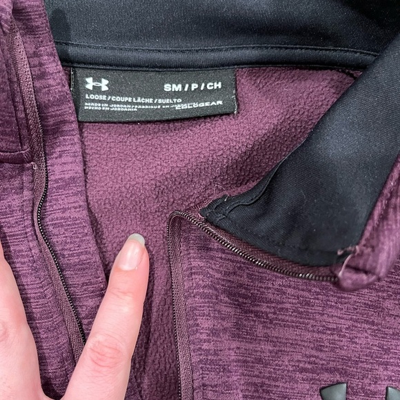 Under Armour Purple Athletic Sweatshirt - Picture 2 of 3